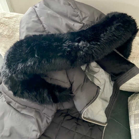 FINAL!/HP 🥳Calvin Klein Women’s Hooded Faux FurTrim PufferJacket Size PXL/NWT - Picture 10 of 12